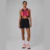Crop top na behanie rýchloschnúci dámsky - ružový · záber 2