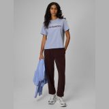 T-shirt boxy s potlačou dámsky - modrý · záber 2