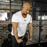 Pánske funkčné tričko Iron Aesthetics Performance, biele · záber 1