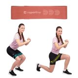 Posilňovacia slučka inSPORTline Hiplop M 66x7 cm / 16 kg - Farba: Ružová · záber 1