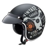 Moto prilba W-TEC Café Racer - Veľkosť: 53-54, XS | Farba: Vintage Garage · záber 1