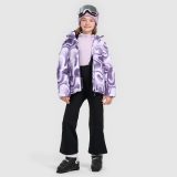 Dievčenská lyžiarska bunda membrána 5000 - multicolor · záber 2