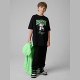 T-shirt loose s potlačou chlapčenský - čierny · záber 2