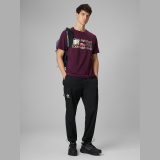 T-shirt regular s potlačou pánsky - fialový · záber 4