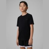 T-shirt regular hladký chlapčenský - čierny · záber 1