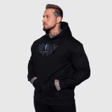 Pánska mikina s kapucňou Iron Aesthetics Apex, čierna · záber 3