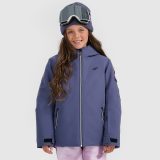 Snowboardová bunda membrána 8000 dievčenská - tmavomodrá · záber 1