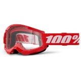 100% Strata 2 Youth červená, číre plexi · záber 1