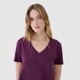 Dámske oversize tričko s modalom - fialové · záber 2