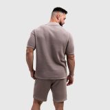 Pánska pletená súprava Iron Aesthetics Vibe, béžová · záber 5