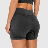 Dámske šortky Iron Aesthetics Faded, washed black · záber 5