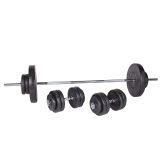 Cementový nakladací činkový set inSPORTline CEM 180+40 cm/30 mm 5-80kg · záber 1