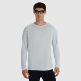 Pánsky rýchloschnúci bežecký longsleeve - modrý · záber 1