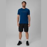 T-shirt regular s potlačou pánsky - tmavomodrý · záber 4