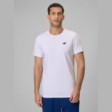T-shirt slim hladký pánsky - biely · záber 1
