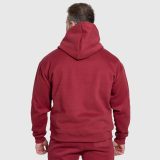 Oversized mikina Iron Aesthetics ASTHX, bordová · záber 3