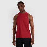 Tank top tréningový rýchloschnúci pánsky - červený · záber 1
