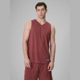 Loose basketbalové tričko rýchloschnúce unisex - bordové · záber 2
