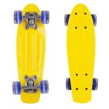 Mini pennyboard WORKER Pico 17" so svietiacimi kolieskami - Farba: Žltá, Modrá · záber 1
