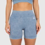 Dámske šortky Iron Aesthetics Faded, washed blue · záber 4