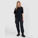 Dámske oversize hladké tričko - čierna · záber 4