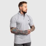 Pánske polo tričko Iron Aesthetics Pique, sivé · záber 3