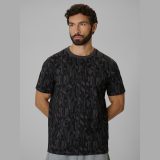 T-shirt regular s potlačou pánsky - čierny · záber 1