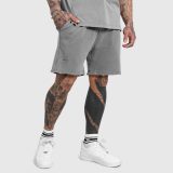 Pánske kraťasy Iron Aesthetics X Washed, sivé · záber 2