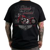 BLACK HEART Red Baron Chopper triko čierna - M · záber 1