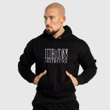 Pánska mikina Iron Aesthetics Swaggie, čierna · záber 2