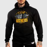 Fitness mikina bez zipsu Iron Aesthetics Force, čierna · záber 1