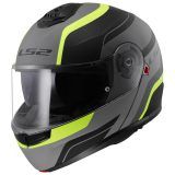 LS2 FF908 Strobe II Matt Black H-V Yellow M (57-58) · záber 1