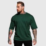 Oversize tričko Iron Aesthetics Major, zelené · záber 2