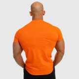 Pánske fitness tričko Iron Aesthetics Be Stronger, oranžové · záber 5