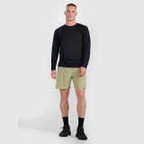 Rýchloschnúce pánske bežecké šortky - olivové/khaki · záber 1