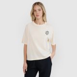 Dámske oversize tričko s potlačou - biele · záber 7