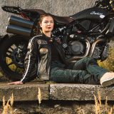 Dámske moto jeansy W-TEC Bolftyna - Veľkosť: S | Farba: Čierna · záber 5