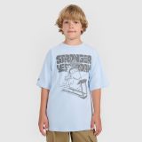T-shirt oversize s potlačou chlapčenský - modrý · záber 1