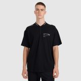 Pánske polo tričko oversize - čierne · záber 1