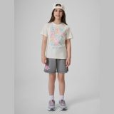 T-shirt regular s potlačou dievčenský - biely · záber 12