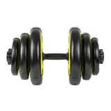 Jednoručný nakladací činkový set inSPORTline 3-18 kg čierno-zelený · záber 2