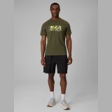 T-shirt regular s potlačou pánsky - khaki · záber 4