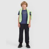 T-shirt regular s potlačou chlapčenský - tmavomodrý · záber 4