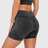 Dámske šortky Iron Aesthetics Faded, washed black · záber 2