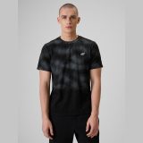 T-shirt regular s potlačou pánsky - čierny · záber 1