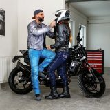 Pánske moto jeansy W-TEC Shiquet - Veľkosť: 5XL | Farba: Modrá · záber 3