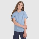 T-shirt regular hladký dievčenský - modrý · záber 1