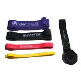 Súprava 4 posilňovacích gúm MASTER Latex Power Band 2-55 kg · záber 1