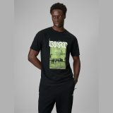 T-shirt regular s potlačou pánsky - čierny · záber 1