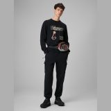 Regular longsleeve s potlačou pánsky - čierny · záber 2